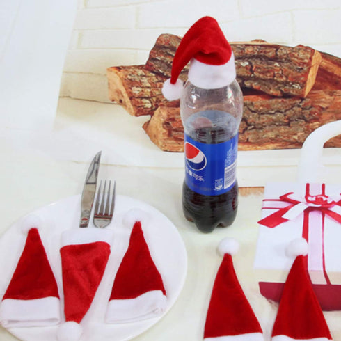 Santa Cutlery Holders - Set of 6 - Uncommongifts.in